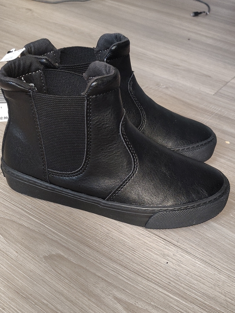 Old Navy Black Kids' Slip-On High-Top Sneakers